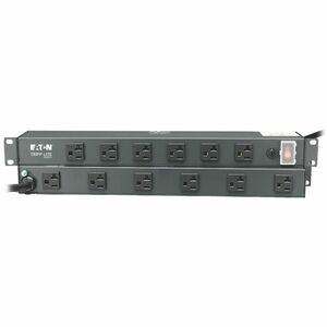 Tripp Lite by Eaton 1U Rack-Mount Power Strip 120V 20A L5-20P 12 Outlets (6 Front-Facing 6-Rear-Facing) 15 ft. (4.57 m) Co