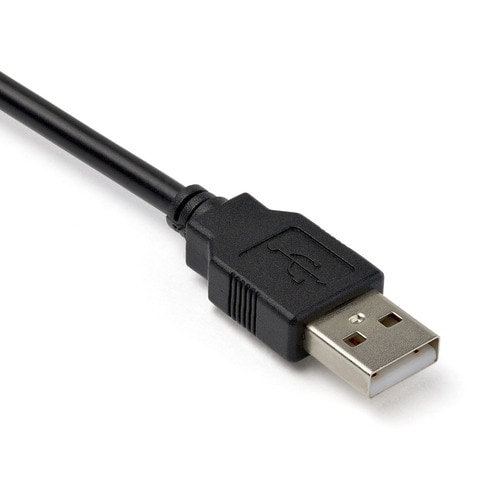 StarTech.com 1ft (30cm) 1-Port Professional USB to Serial Adapter Cable with COM Retention, USB to RS232 Adapter - TAA - U