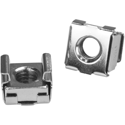 StarTech.com Paquet de 100 Vis et Ecrous Cages M6 pour Rack ou Armoire Serveur - Vis étagère, Écrou cage - Acier inoxydabl
