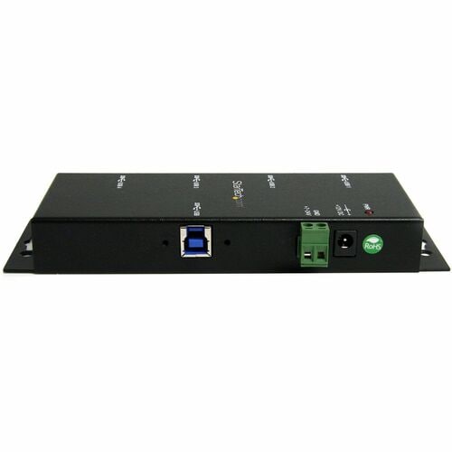 StarTech.com Mountable USB 3.0 hub - Industrial - Rugged - Black Metal - Bus Powered - USB 3 Hub - USB Extender - Powered 