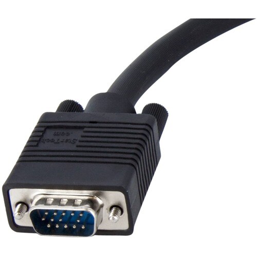 StarTech.com 30cm (1 ft.) Coax HD15 VGA to 5 BNC RGBHV Monitor Cable - M/F - Cable for PC, Distribution Amplifier, Monitor