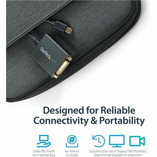 StarTech.com Mini DisplayPort® auf DVI® Adapter / Konverter (St/Bu) - Schwarz