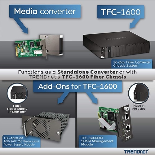 TRENDnet TFC-1000S20 Transceiver/Media Converter - New - 2 Port(s) - 1 x Network (RJ-45) - 1 x SC - Duplex SC Port - Twist