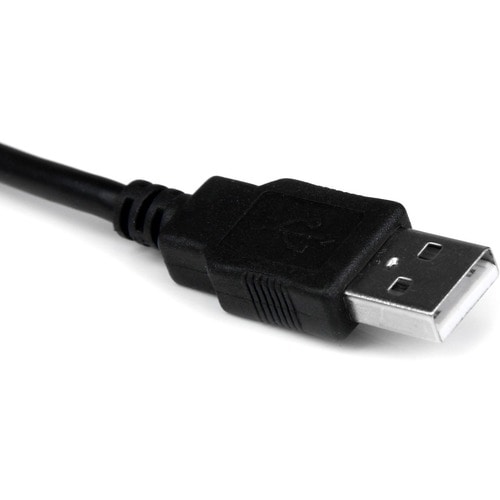 StarTech.com Cable .3m USB a Puerto Serial Serie RS232 DB9 con Retención del Puerto de Asignación COM - Negro