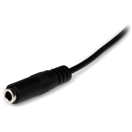 StarTech.com 1m Slim 3.5mm Stereo Extension Audio Cable - M/F - Mini-phone for Audio Device, Headphone, iPod, iPhone - 1m 