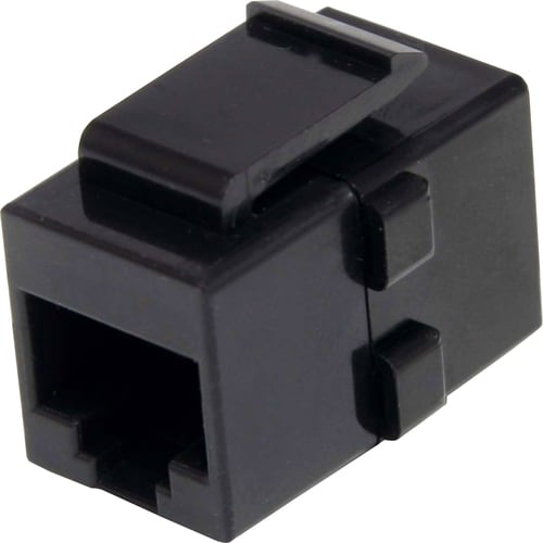StarTech.com Cat 6 RJ45 Keystone Jack Network Coupler - F/F - 1 x RJ-45 Network Female - 1 x RJ-45 Network Female - Black