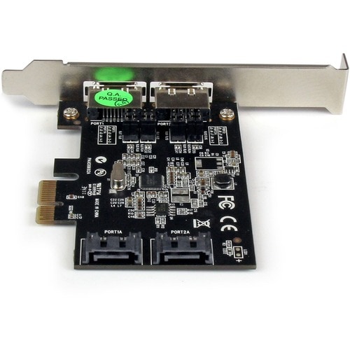 StarTech.com 2 Port SATA III PCI Express Schnittstellenkarte - 4 Gesamtzahl SATA-Anschluss/Anschlüsse - 2 SATA-Anschluss/A