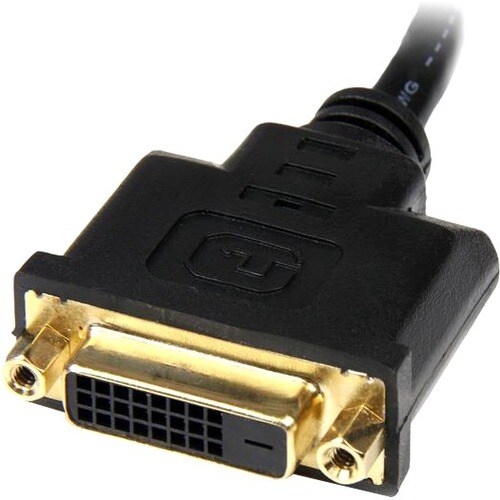 StarTech.com HDMI Male to DVI Female Adapter - 8in - 1080p DVI-D Gender Changer Cable (HDDVIMF8IN) - Connect a DVI-D devic