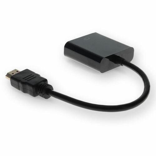 AddOn HDMI 1.3 Male to VGA Female Black Active Adapter For Resolution Up to 1920x1200 (WUXGA) - 8"" (204.22 mm) HDMI/VGA V
