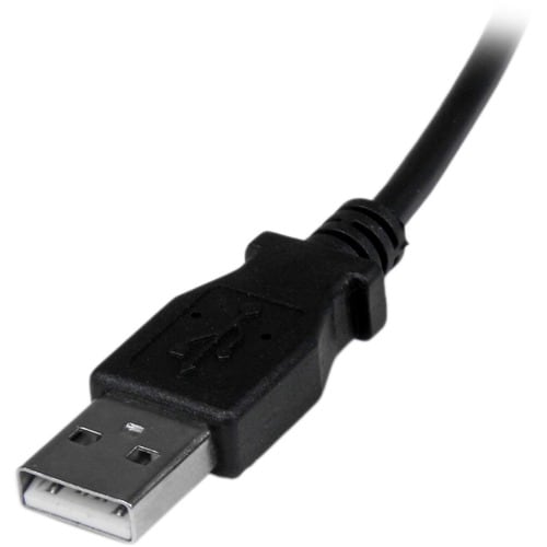 StarTech.com 2m Micro USB Cable - A to Down Angle Micro B - Cable for Smartphone, Digital Camera, Portable Hard Drive, Tab