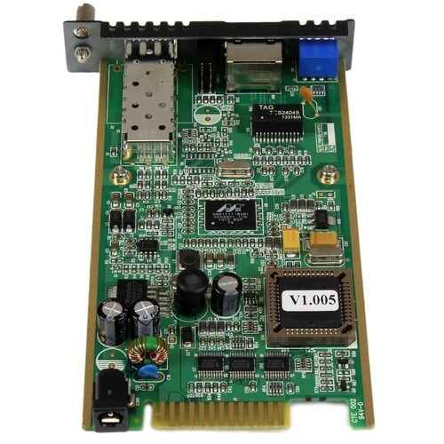 StarTech.com Gigabit Ethernet Fiber Media Converter Card Module with Open SFP Slot - Convert and extend a Gigabit Ethernet