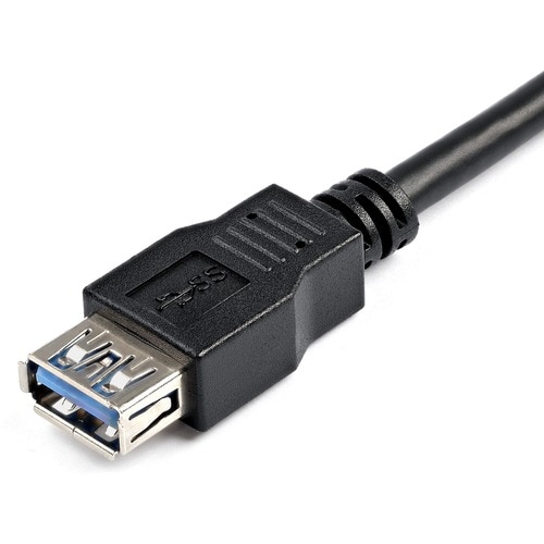2M BLACK USB 3.0 MALE TO FEMALE