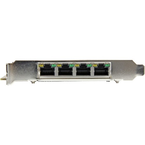 StarTech.com 4 Port Gigabit Power over Ethernet PCIe Network Card - PSE / PoE PCI Express NIC - Add 4 Gigabit Power over E