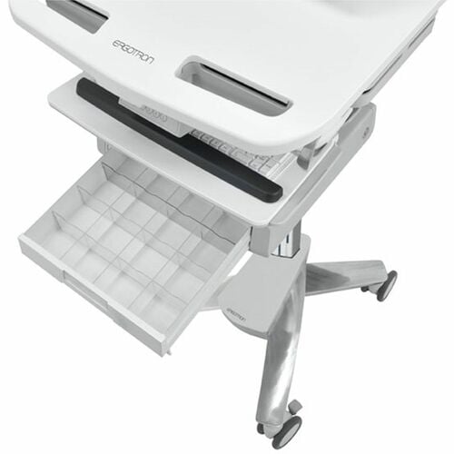 Ergotron StyleView Medical Trolley - 4 Drawer (3x1 + 1) - Push/Pull Handle - 9.07 kg Load Capacity - 4 Casters - 101.60 mm