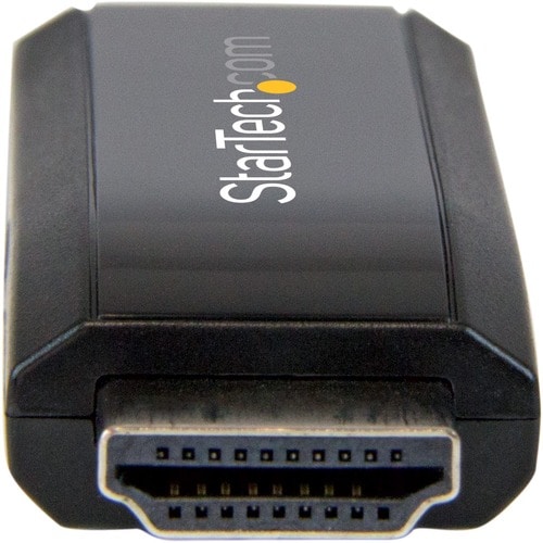 StarTech.com HDMI to VGA Converter with Audio - Compact Adapter - 1920x1200 - 1 x 19-pin HDMI Digital Audio/Video Male - 1