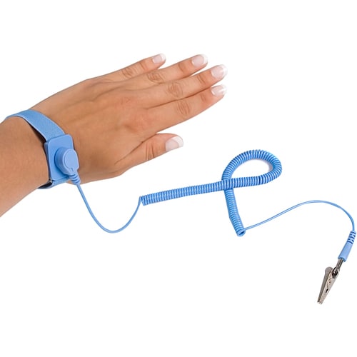 StarTech.com Pulsera Antiestatica con Cable a Tierra - Brazalete Antiestatico con Protección ESD - 1 - 15.2mm Altura x 15.
