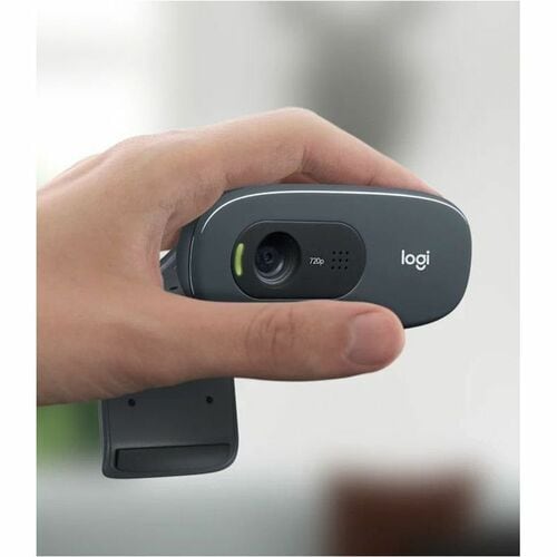 Cámara Web Logitech C270 - Negro - USB 2.0 Solamente - 3Megapíxel Interpolado - 1280 x 720 Vídeo - Pantalla Panorámica - M