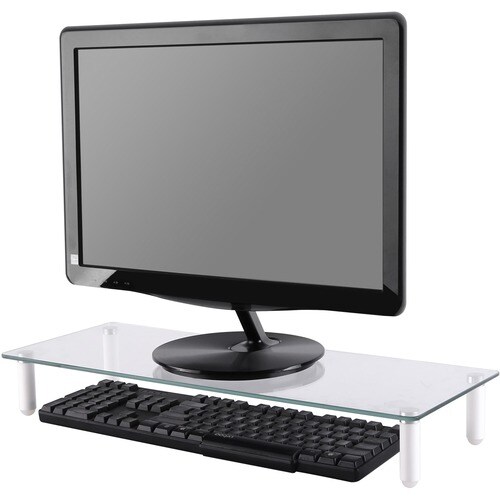 Neomounts Neomounts Pro NSMONITOR10 Monitor Riser - 25 kg Load Capacity - 8 cm Height x 56 cm Width x 21 cm Depth - Glass 