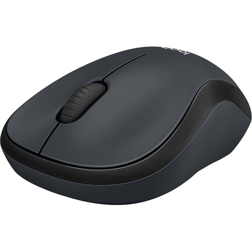 Logitech M220 Mouse - Radio Frequency - USB - Optical - 3 Button(s) - Black - Wireless - 1000 dpi - Scroll Wheel