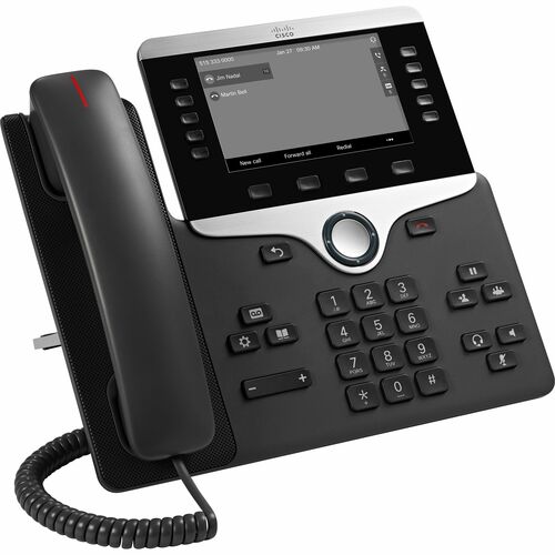 Téléphone IP Cisco 8811 - Filaire - Fixation au mur, Bureau - Charbon - 5 x Ligne Totale - VoIP - User Connect License, Un