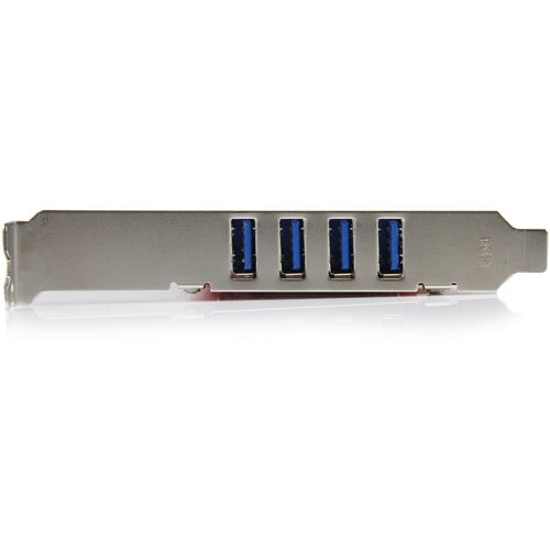 StarTech.com USB Adapter - PCI - Plug-in-Karte - Rot - TAA-konform - 4 Total USB Port(s) - 4 USB 3.0 Port(s) - PC