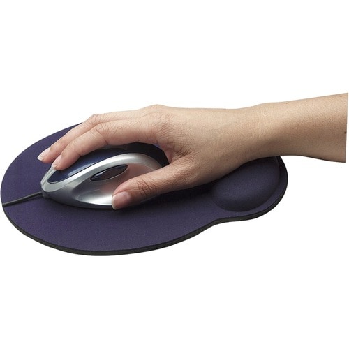 Manhattan Mousepad tipo gel, Azul Marino - 4mm x 241mm x 203mm Dimensión - Azul - Gel, Espuma - Antideslizante, Resistente
