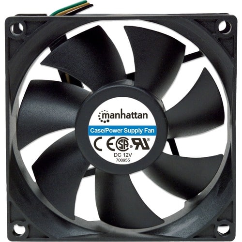 Ventilador 80x80x25, 3 pines - 80mm Maximum Fan Diameter - 1 x Fan(s) - 52.67m³/hora Maximum Airflow - 2500rpm - Cojinete 