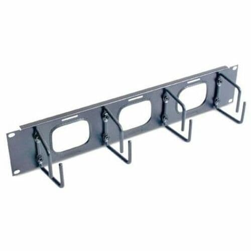 APC AR8428 Cable Organizer - Black - 1 Each Pack - Cable Manager - 2U Rack Height