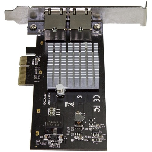 StarTech.com 10Gigabit Ethernet Card - 10GBase-T - Plug-in Card - PCIe Network Adapter Card Dual NIC ports Network Interfa