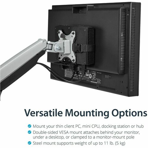 StarTech.com Soporte de Montaje VESA para Clientes Delgados - Gabinete VESA para Thin Clients - Soporte para Clientes Lige