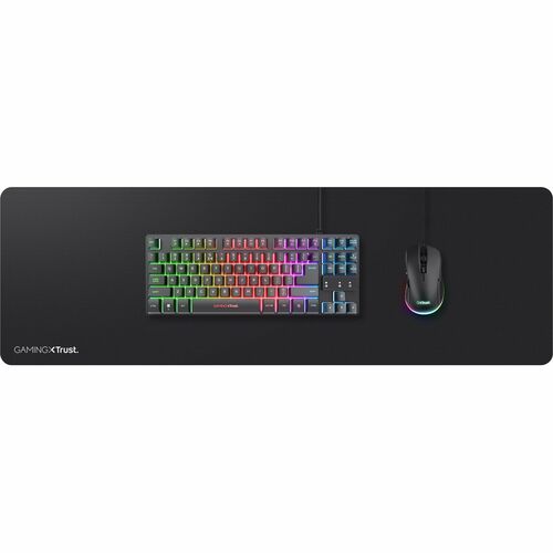 Trust Gaming GXT 758 XXL Gaming-Mauspad - Texturiert - 930 mm x 300 mm x 3 mm Abmessung - Schwarz - Gummi - Rutschfest