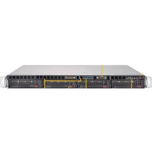 Supermicro SuperServer 5019P-MTR Server-Barebone-System - 1U Rackmount - Socket P LGA-3647 - 1 x Prozessor-Support - Intel