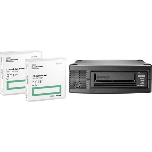 HPE LTO-8 Tape Drive - 12 TB (Native)/30 TB (Compressed) - 6Gb/s SAS - 133.35 mm Width - 1/2H Height - External - 300 MB/s