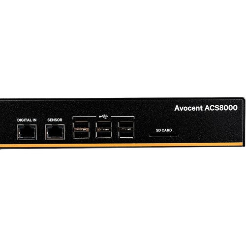 Périphérique de serveur Vertiv AVOCENT ACS ACS8032SAC-404 - 1 Go - DDR3 SDRAM - Paire torsadée, Fibre Optique - 2 x Réseau