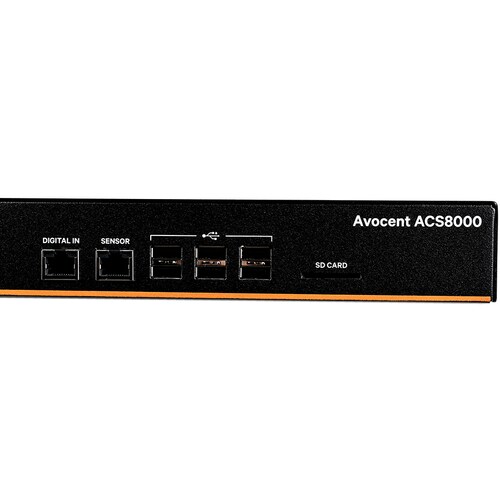 Convertitore seriale Vertiv AVOCENT ACS ACS8016SAC-404 - 1 GB - DDR3 SDRAM - Doppino intrecciato, Fibra ottica - 2 x Rete 
