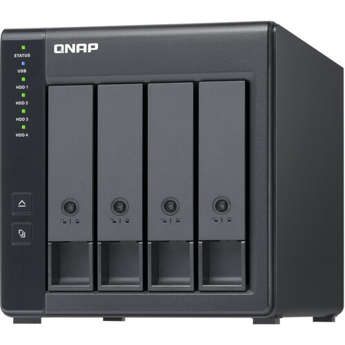 QNAP TR-004 4 x Total Bays DAS Storage System Desktop - Serial ATA/600 Controller - RAID Supported - 0, 1, 5, 10, JBOD RAI