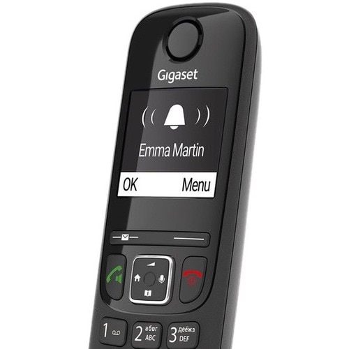 Gigaset AS690 DECT Cordless Phone - White - 1 x Phone Line - 1 x Handset - 1 Simultaneous Calls - Speakerphone