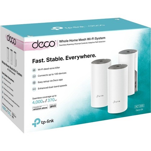 TP-Link Deco DECO E4 IEEE 802.11ac 1,17 Gbit/s Drahtloser Access Point - 2,40 GHz, 5 GHz - 2 x Interne Antenne(n) - MIMO-T