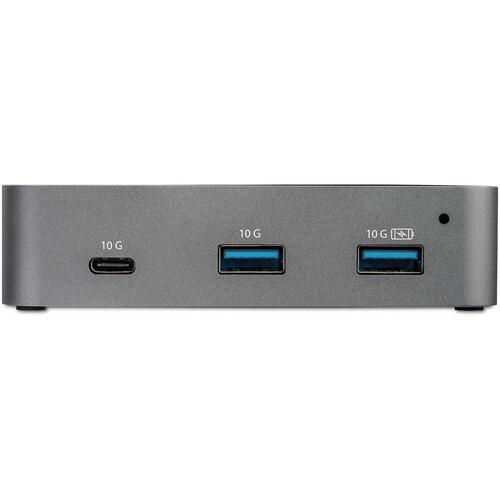 StarTech.com 3 Port USB C 3.2 Gen 2 Hub with Ethernet Adapter - 10Gbps USB Type C to 2x USB-A 1x USB-C - Powered Hub w/ Fa