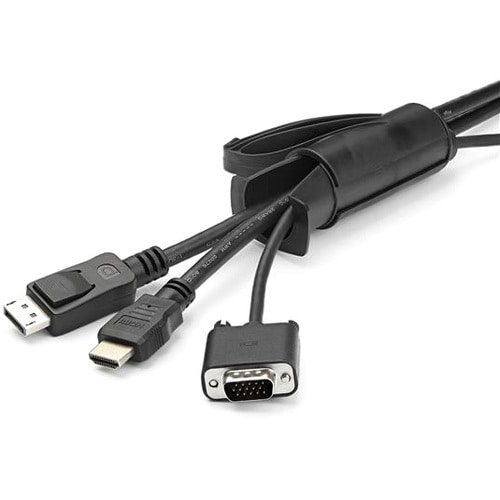 StarTech.com Kabelschutz - Schwarz - 1 Stück Paket - Kabel Sleeve - 1,5 m Länge - Polyethylen