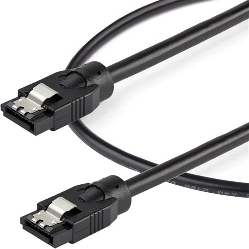 StarTech.com 0,3 m rundes SATA-Kabel - Verriegelungsstecker - 6 Gbit / s SATA-Kabel - Cable for Server, Festplatte, DVD, C