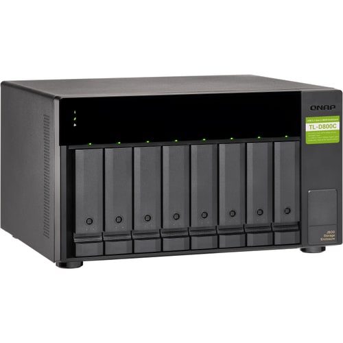 Boîtier Pour Disque Dur QNAP - USB 3.1 (Gen 2) Type C Interface hôte Bureau - 8 x Disque dure supporté - 8 x Baie Complète