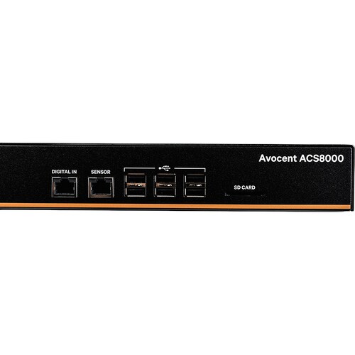 Convertitore seriale Vertiv AVOCENT ACS ACS8048SAC-404 - 1 GB - DDR3 SDRAM - Doppino intrecciato, Fibra ottica - 2 x Rete 