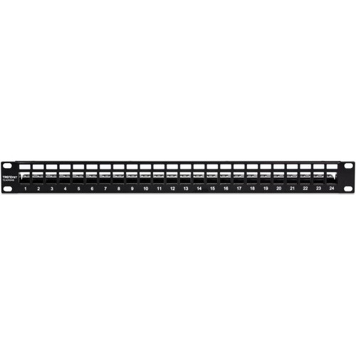 TRENDnet TC-KP24S 24 Port(s) Blank Patch Panel - 1U High - Rack-mountable