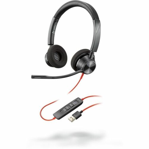 Plantronics Blackwire BW3325-M USB-A Wired Over-the-head Stereo Headset - Binaural - Supra-aural - 32 Ohm - 20 Hz to 20 kH