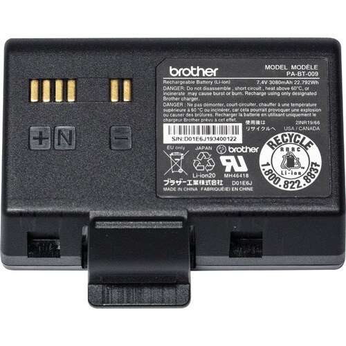 Brother PA-BT-009 Batterie - Lithium-Ionen (Li-Ionen) - 1 - für Etikettendrucker, Rechnungsdrucker - Aufladbarer Akku Shel