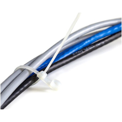 100 PACK OF PLASTIC ZIP TIES WITH SCREW HOLE 4