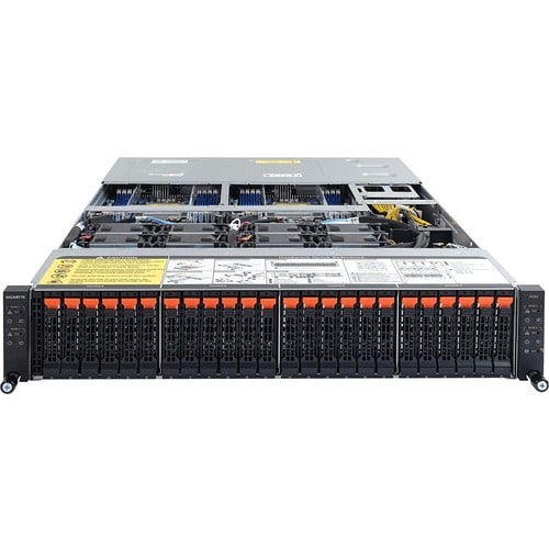 Gigabyte H252-Z10 Barebone System - 2U Rack-mountable - Socket SP3 - 1 x Processor Support - AMD Chip - 128 GB DDR4 SDRAM 