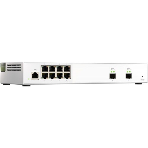 QNAP QSW-M2108-2S 8 Ports Manageable Ethernet Switch - 2 Layer Supported - Modular - 12.17 W Power Consumption - Optical F