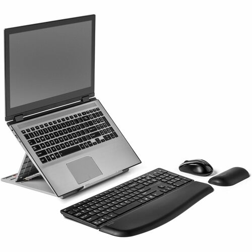 Kensington SmartFit Height Adjustable Notebook Stand - Up to 43.2 cm (17") Screen Support - Grey - For Notebook, Home - Ad